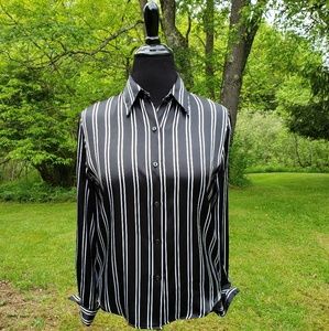 Christie & Jill Striped Shirt Women's Size 10p